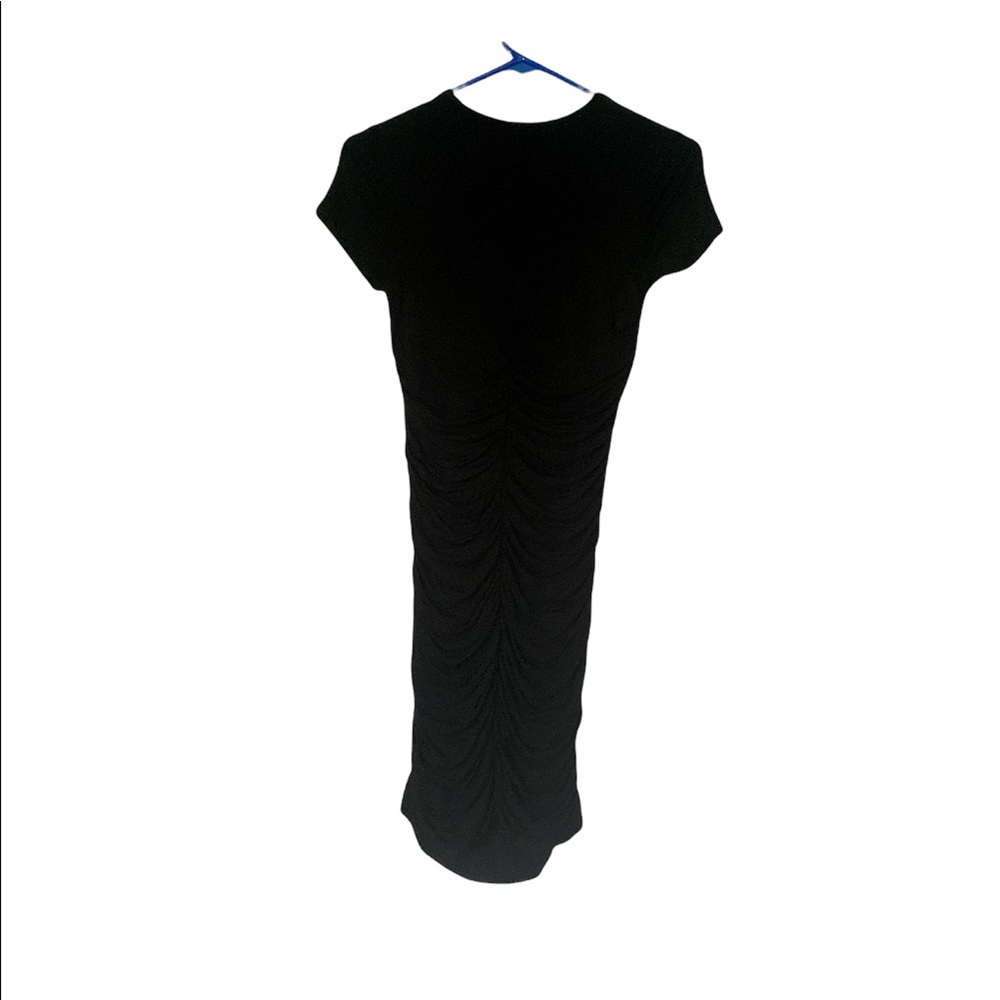 Black Forever 21 bodycon dress with capped sleeves